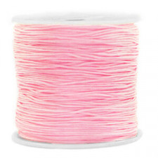 Macramé bead cord 0.8mm Light pink